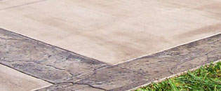 Stamp concrete driveways